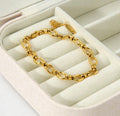 Oval Link Gold Bracelet