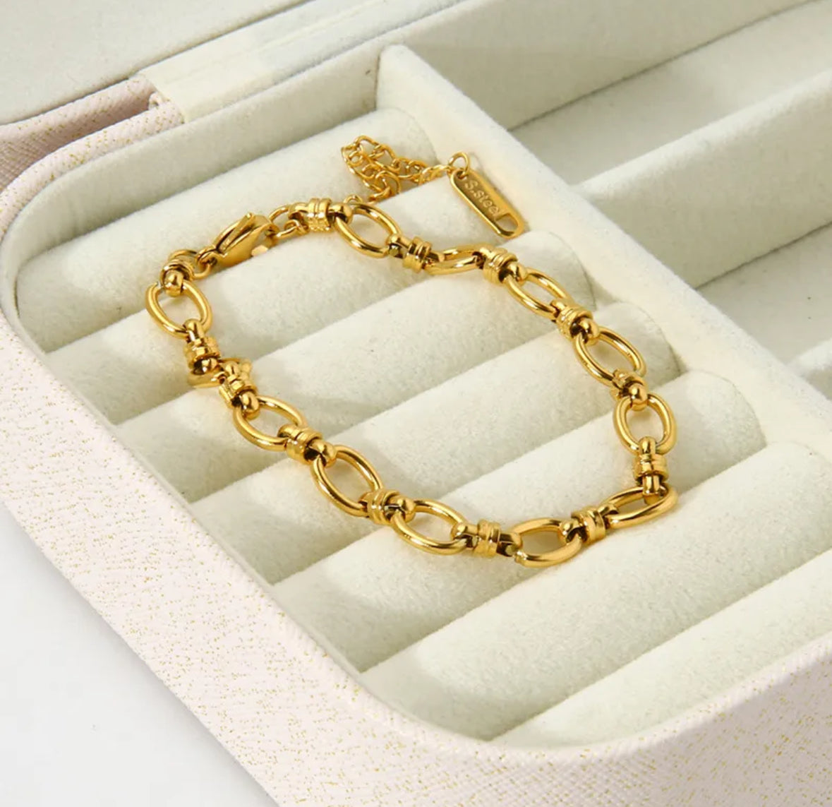 Oval Link Gold Bracelet