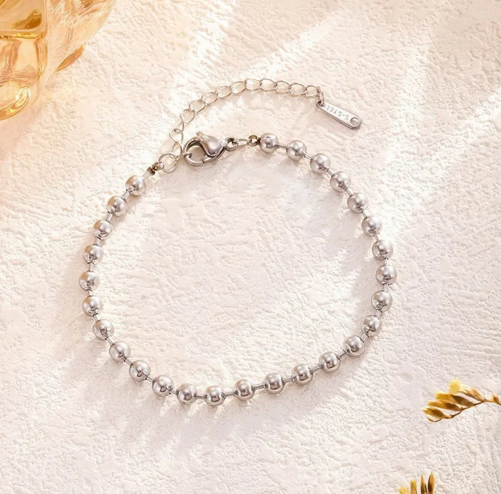 Gold Bead Chain Bracelet