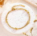 Double Chain Bead Bracelet