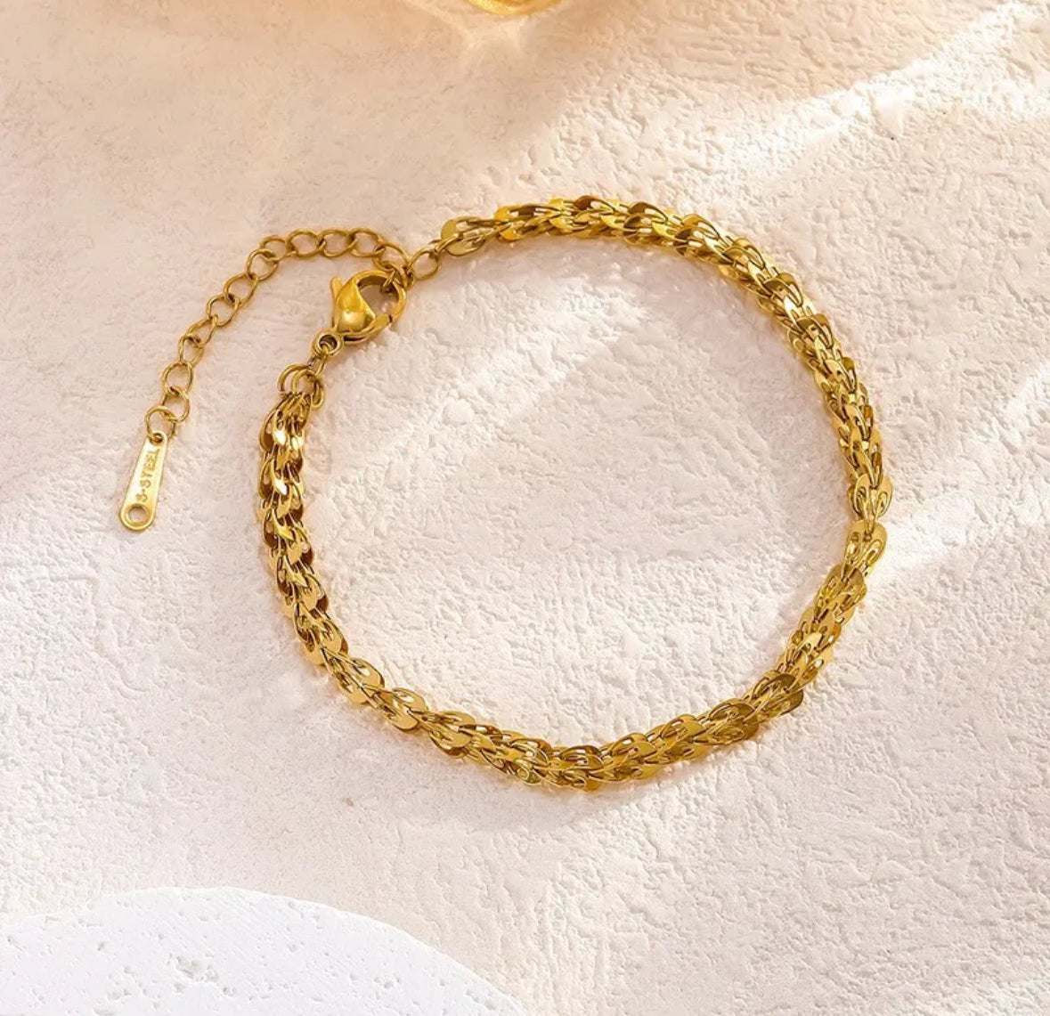 Twist Braid Gold Bracelet