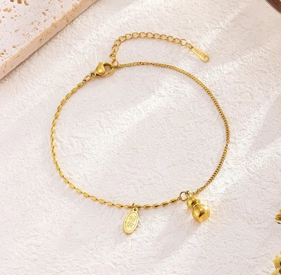Orient Charm Chain Bracelet